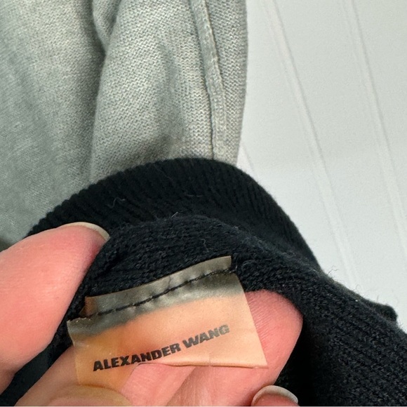 t alexander wang Top XS Gray Black Tank Sleeveless Color block Summer Casual - Picture 5 of 6